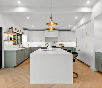 service kitchen remodeling white and green kitchen scheme
