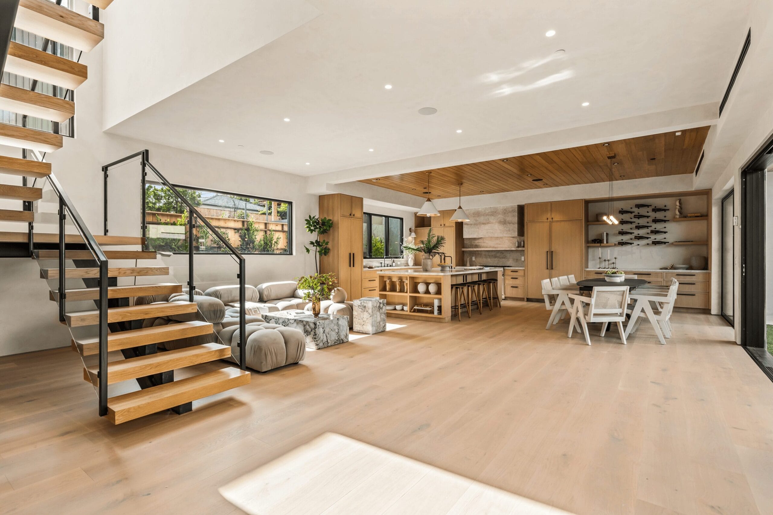 service room additions living room with stairs 2